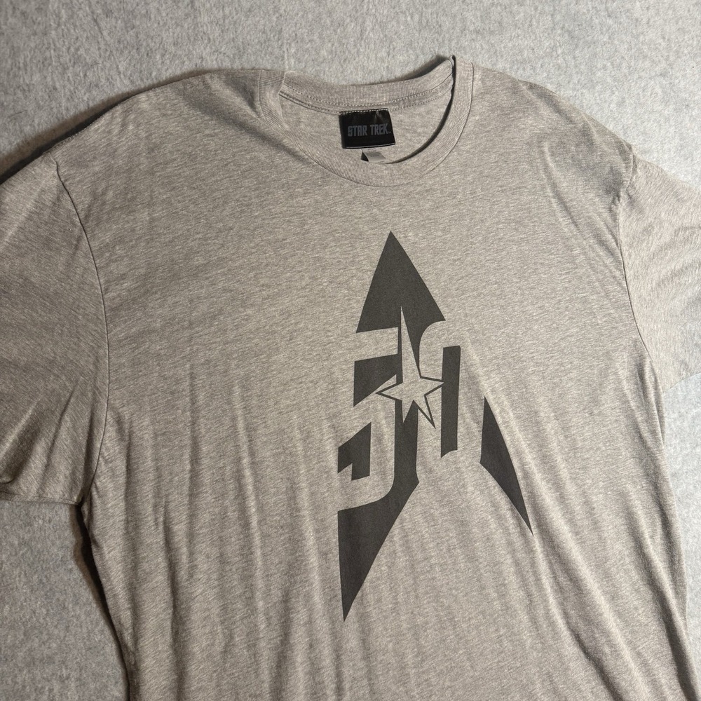 Men's Star Trek T Shirt Gray XL Logo 2016 Cotton Trekkie Graphict T Shirt
